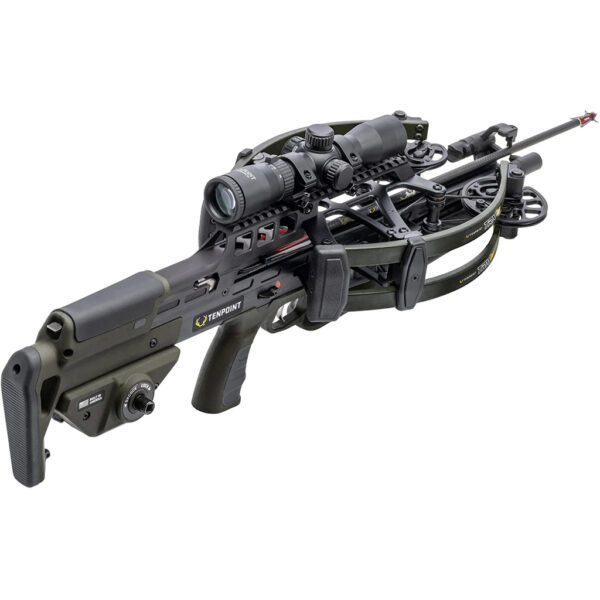 TenPoint TRX 26 Crossbow Package ACUslide MAXX Rangemaster 100 Scope Moss Green - Image 2