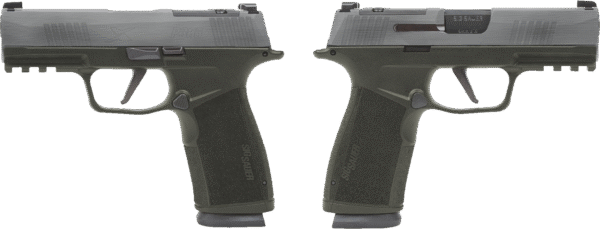SIG SAUER P365 X-MACRO 9MM PSTL 3.7" CRUSHED SILVER BATTLEWORN 2-17RD MAGAZINES