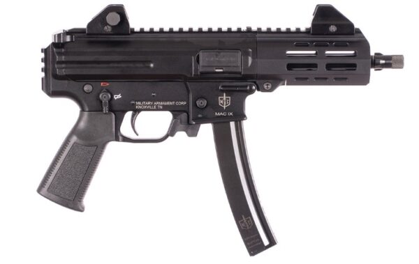 MAC IX 9mm 6.5" TB Adj Sghts Blk (2)30rd