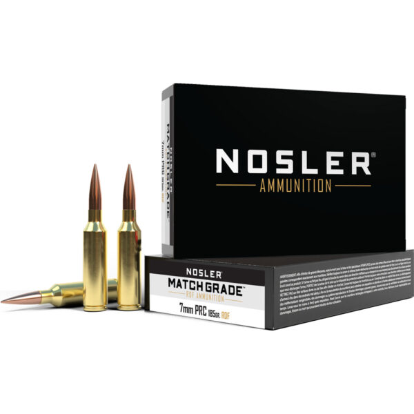 Nosler Match Grade Rifle Ammunition 7mm PRC 185 gr. 20 rd. - Image 2