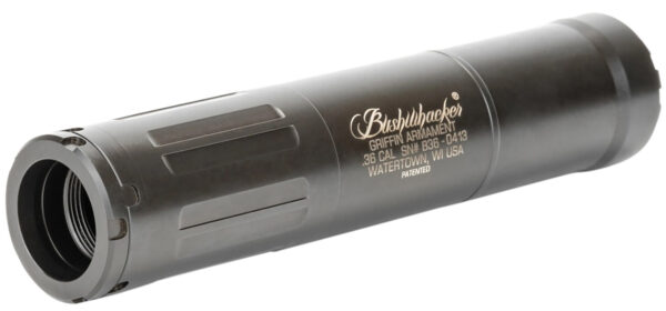 Griffin Armament GABUSH36W Bushwacker 36 Modular 36 Cal 1.50"D Black Cerakote 17-4 Stainless Steel
