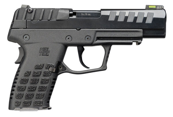 Kel-Tec P15BLKCA P15  Compact Frame 9mm Luger 10+1 4" Black Steel Barrel, Black Nitride Serrated Steel Slide, Black Polymer Frame w/Picatinny Rail, Black Stippled Grip, Ambidextrous