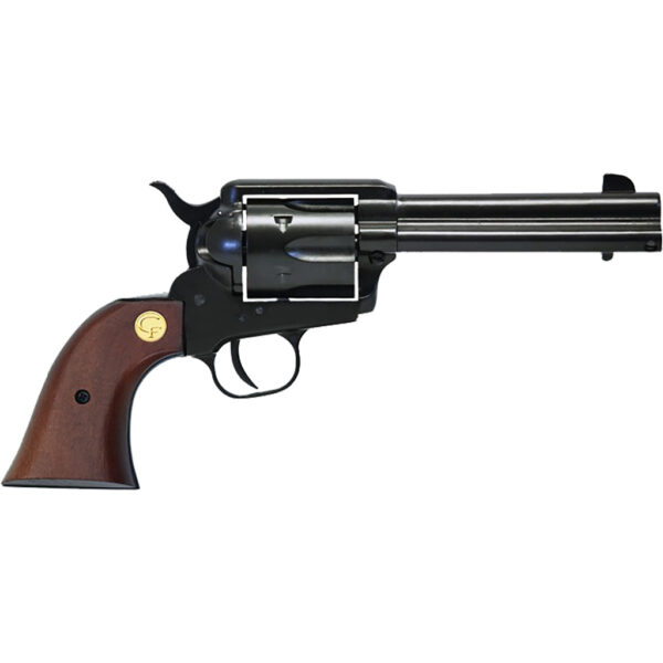 Chiappa 1873 SAA Revolver 22 LR 4.75 in. Black with Wood Grips 6 Shot