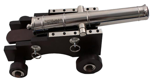 Traditions KCN8041 Old Ironsides Mini Cannon 50 Cal 9" Silver Barrel Breech Action