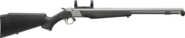 CVA PR2117SM Wolf V2 50 Cal 209 Primer 24" Matte Stainless Steel Barrel, Stainless Steel Receiver w/DuraSight Rail, Fixed Black Synthetic Stock