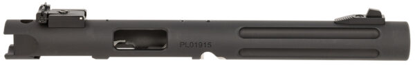 Tactical Solutions PLIV6TEMBRF Pac-Lite Barrel & Receiver 22 LR 6" Fluted Threaded Black Anodized Chrome Moly Steel, Fits Ruger 22/45/Mark IV/Mark IV 22/45