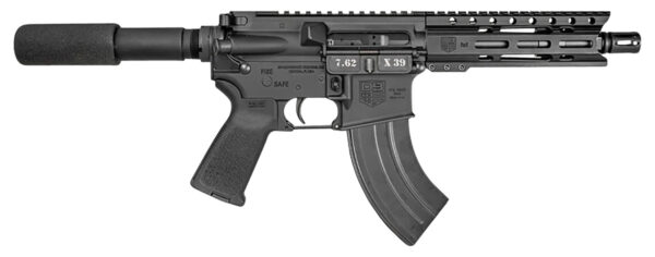 Diamondback DB1912O001 DB15 7.62x39mm 28+1 7", Black, Carbon Lower, 6" M-LOK Handguard, Padded Buffer Tube, Magpul Grip