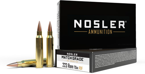 NOSLER MATCH GRADE 223 REM - 70GR RDF HPBT 20RD 20BX/CS