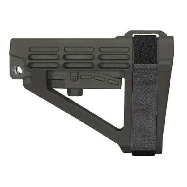 SB Tactical SBA4 5-Postion Adjustable Brace for AR-15 Stealth Grey