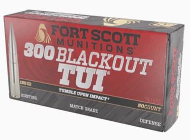 Fort Scott Munitions 300 Blackout Rifle Ammo - 150gr | 20rd Box
