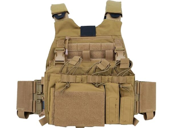 GUARD DOG TRAKR PLATE CARRIER FDE W/ PLACARD (15002)