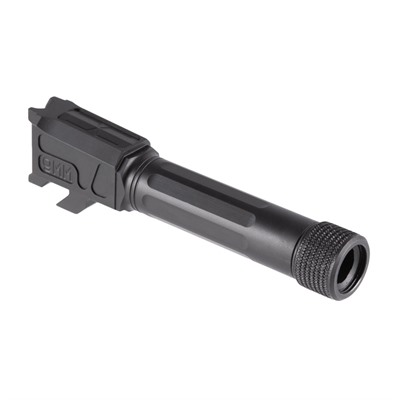 MATCH 9MM THREADED STRAIGHT BBL FOR S&W M&P SHIELD BLACK