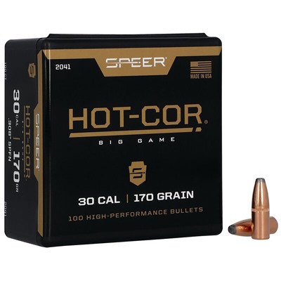 30 CALIBER (0.308'') 170GR SOFT POINT FLAT NOSE 100/BOX