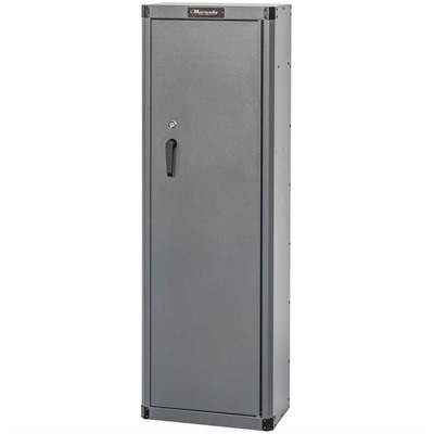 GUN CABINET W/KEY LOCK 8-GUN 55'' H X 18'' W X 10'' D, BLACK