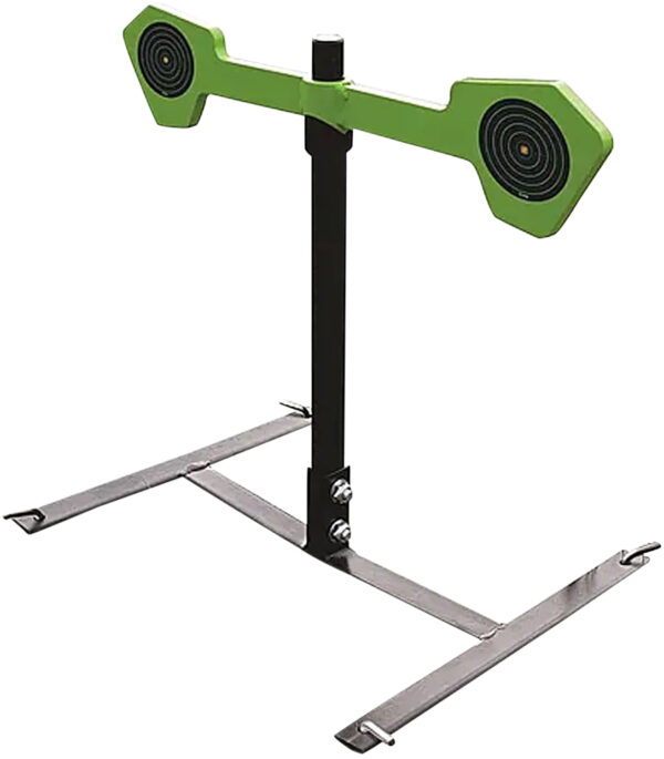 SME SMEHGS Spinning Target  Handgun Steel Black/Green Circle Illustration Impact Enhancement Motion