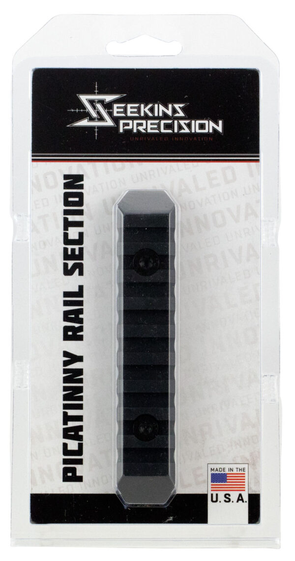 Seekins Precision 0010560081 M-LOK Rail Section 9 Slots  Black Anodized