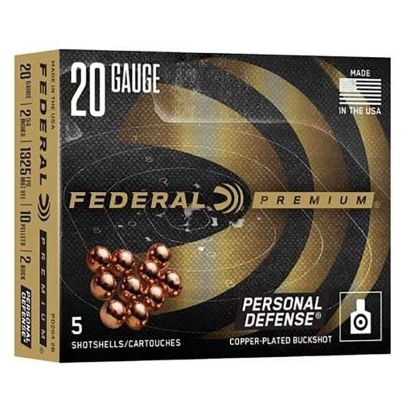 FEDERAL 20 GA 2.75 IN 2 BUCK W/FLITE CONTROL 5 RD/BX 10 BX/CS