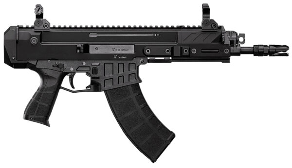 CZ-USA 91450 Bren 2 MS  5.56x45mm NATO 30+1 8.26" Black Cold Hammer Forged Barrel & Frame, Black Stippled Polymer Grips Right Hand