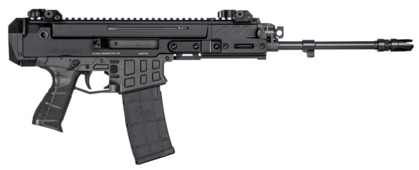 CZ-USA 91452 Bren 2 MS  5.56x45mm NATO Caliber with 14.17" Barrel, 30+1 Capacity, Overall Black Finish, Carbon Fiber Receiver, Ambi Mag Release, Stippled Black Polymer Grip Right Hand