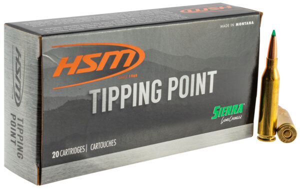HSM 24321N Tipping Point  243 Win 90 gr Sierra GameChanger 20 Per Box/ 25 Case