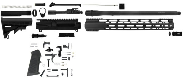 TacFire SSRK300LPK AR Build Kit  Sports South Exclusive 300 Blackout AR-Platform Black Nitride 1/2"x28