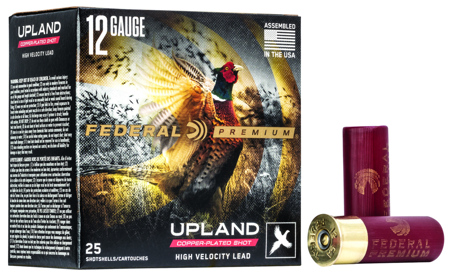 Federal P1384 Premium Wing-Shok High Velocity 12Gauge 2.75" 1 3/8oz 4Shot 25 Per Box/10 Case