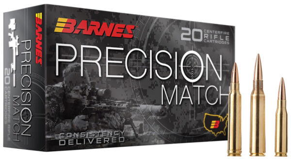 Barnes Bullets 30819 Precision Match  6.5PRC 145gr Open Tip Match Boat Tail 20 Per Box/10 Case