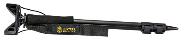 Hunters Specialties 00611 Shooter's Stick Monopod made of Aluminum with Black Finish, 17-36" Vertical Adjustment, Contoured Gun Rest, Wrist Strap & Quick-Release Leg Locks