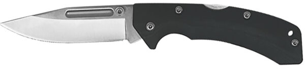 AccuSharp 711C Lockback  3" Folding Clip Point Plain Stainless Steel Blade/Black FRN Handle Includes Allen Wrench
