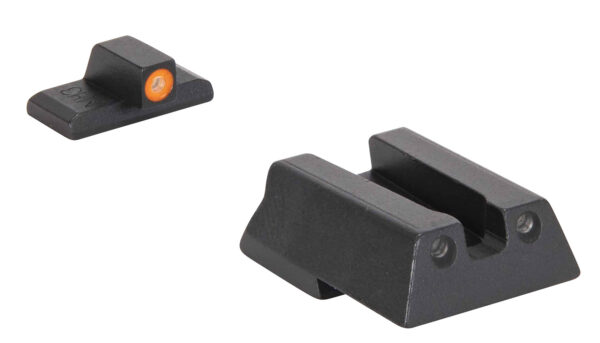 Meprolight USA 415453131 Hyper-Bright  Green Tritium Orange Outline Front Sight-Green Tritium Black Outline Rear Sight HK VP9/HK45/HK45C