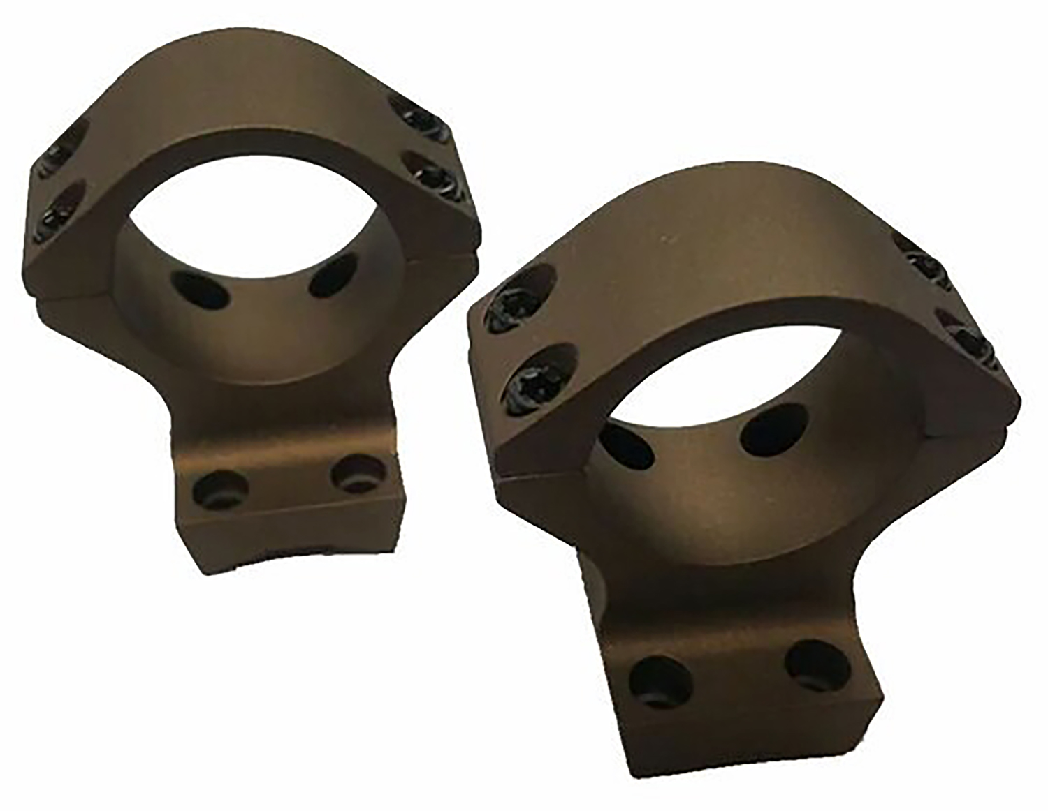Talley HC940735 Scope Mount/Ring Combo  Burnt Bronze Aluminum 1" Tube X-Bolt Medium Rings Short/Long Action 0 MOA