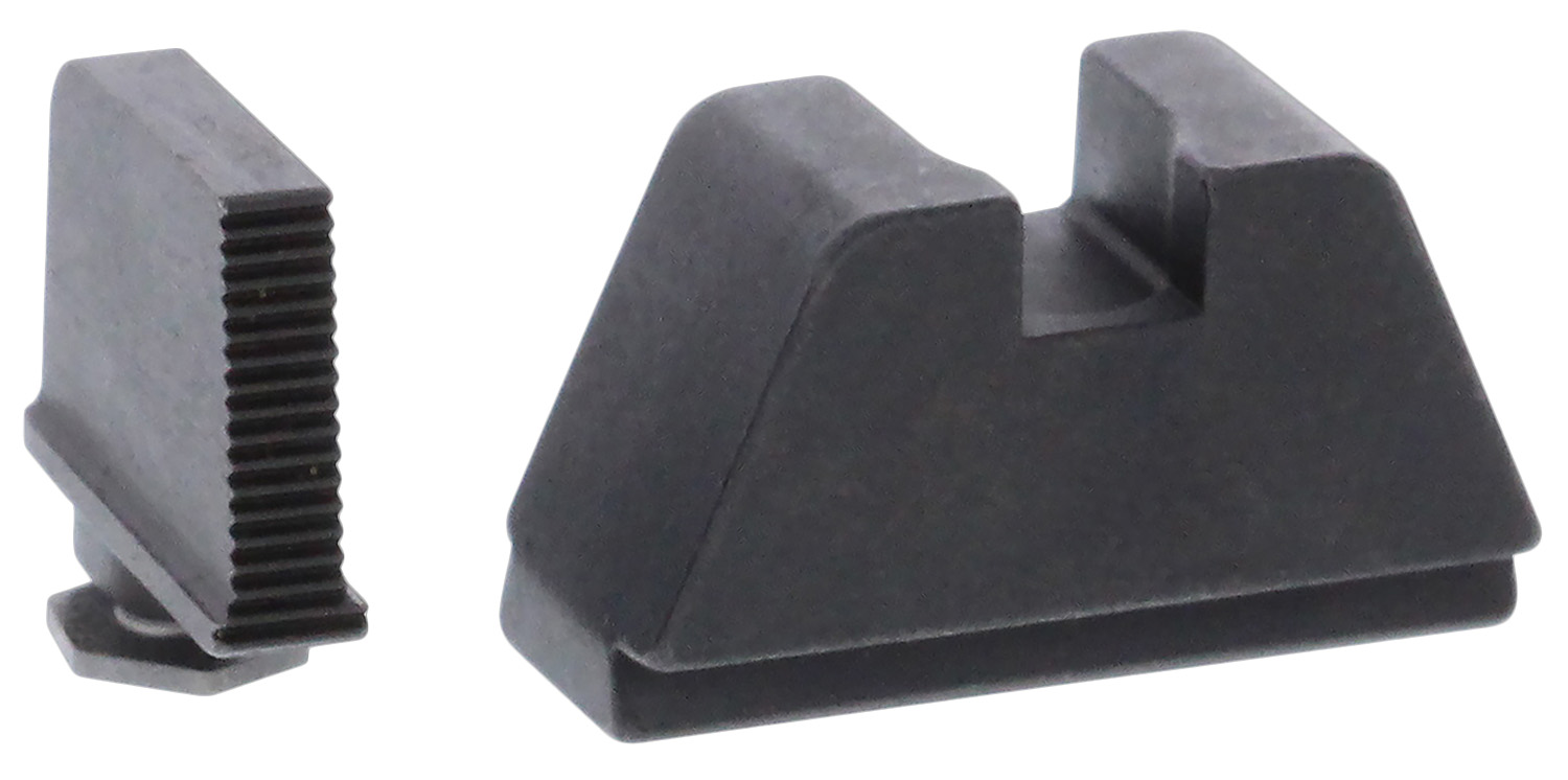 AmeriGlo GL470 Optic Compatible Sight Set for Glock  2XL Tall Serrated Front Sight- Black Rear Sight