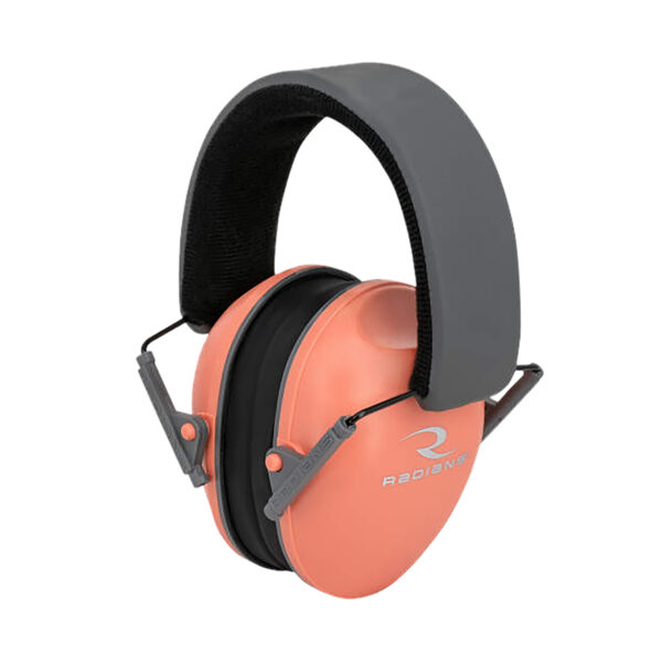 Radians LS0830CS Lowset Passive Muff 21 dB Over the Head Coral/Black Women 1 Pair