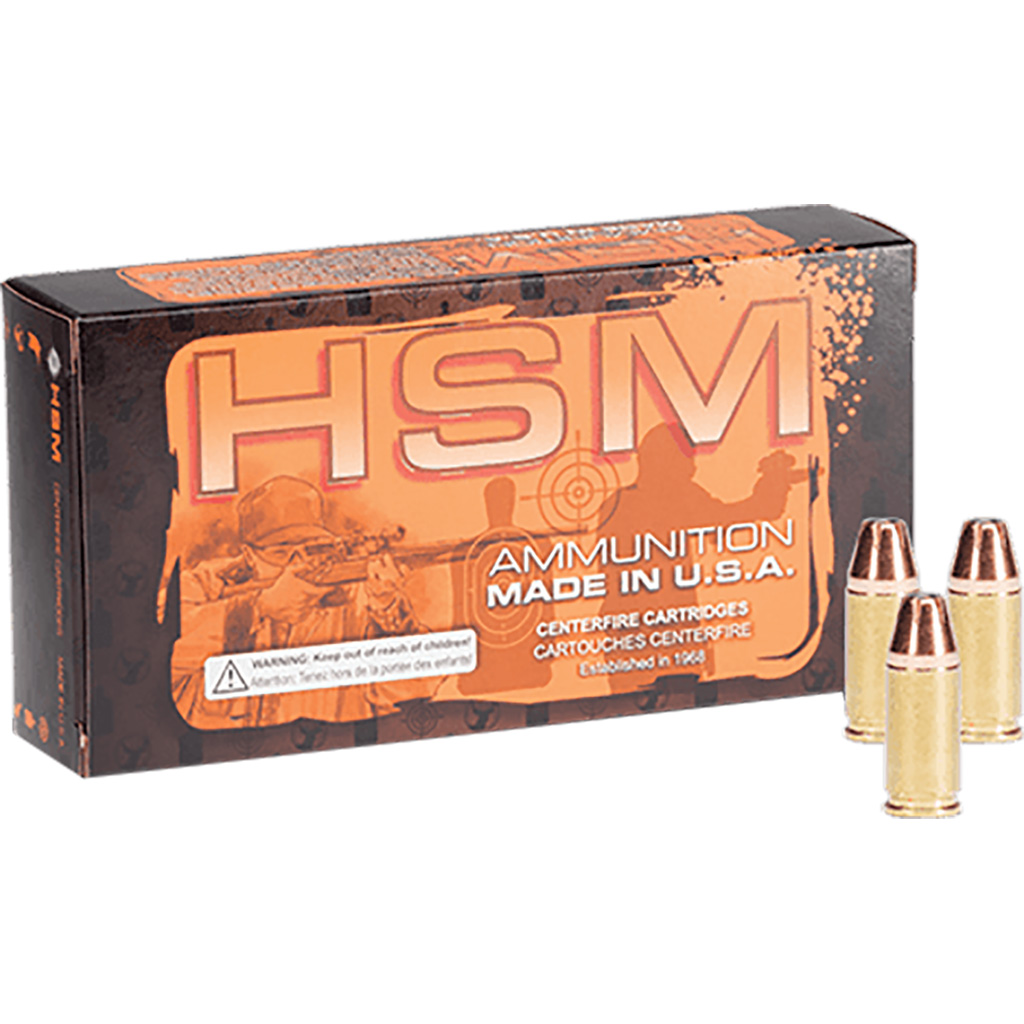 HSM Self Defense Handgun Ammunition 45 ACP HP Mag. 230 gr. 50 rd.