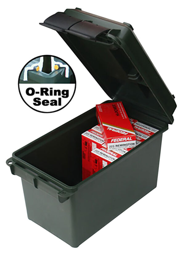 MTM Case-Gard AC50C40 Ammo Can  50Cal Rifle Black Polypropylene
