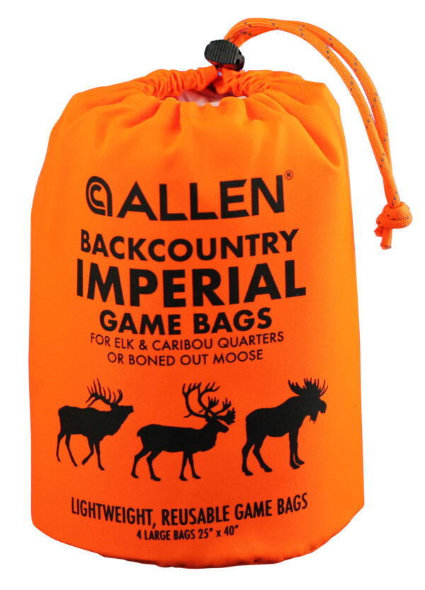 Allen 6590 BackCountry Imperial Elk Game Bag Set Orange Polyester 4 Bags