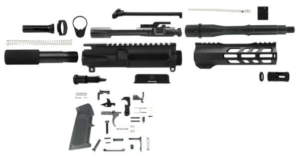 TacFire AR Build Kit 5.56x45mm NATO 7.50" Barrel Black for AR Platform