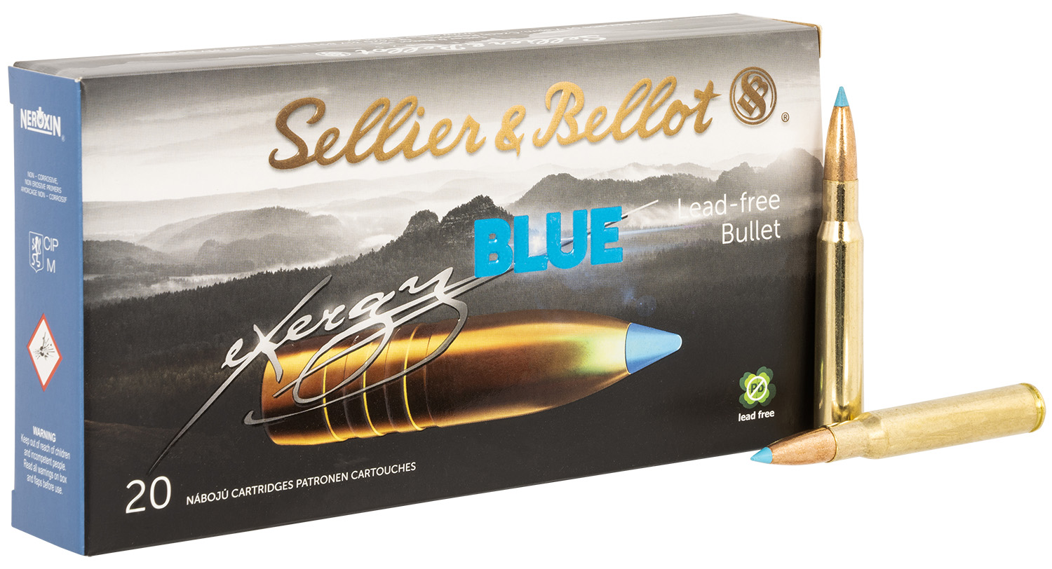 Sellier & Bellot SB3006XB eXergy 30 06Springfield 180gr TAC EX Blue 20 Per Box/12 Case