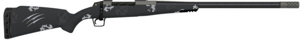 Fierce Firearms ROG7PRC22GP Carbon Rogue  Full Size 7mm PRC 3+1 22" Hand Lapped/Match Grade Threaded Barrel, Glacier Cerakote Steel Receiver, Phantom Camo Fierce Rogue Carbon Fiber Stock