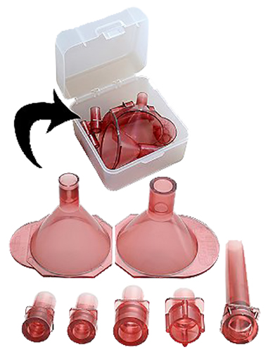 MTM Case-Gard AF7 Universal Powder Funnel Kit  Red Multi-Caliber Plastic