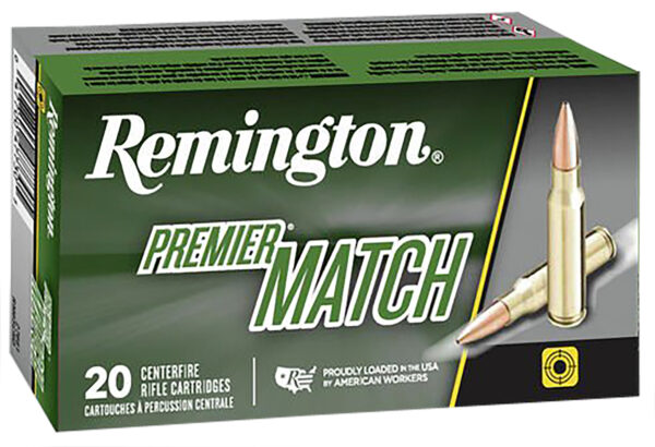 Remington Ammunition 27680 Premier Match 223Rem 69gr Sierra MatchKing BTHP 20 Per Box/10 Case