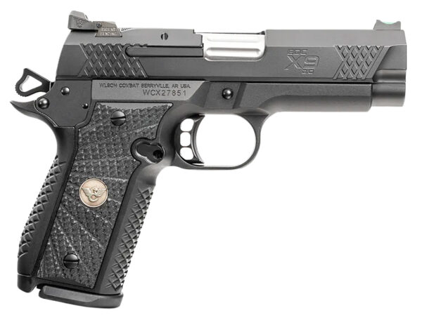 Wilson Combat 2EDCXCP9 EDC X9 2.0 9mm Luger 15+1 4" Stainless Fluted Barrel, Armor-Tuff Stainless Steel Tri-Top Cut Slide, Combat-Tuff Aluminum Frame w/Beavertail, Black Polymer Grip