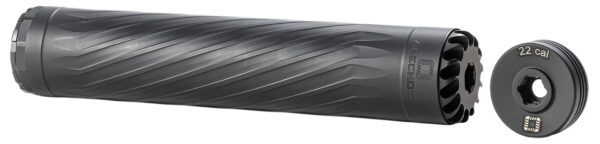 Anechoic X223LB Anechox 223L  223/5.56mm/22-250Rem Black Stainless Steel/Titanium 1 3/8"x24 w/ 1/2"x28 DTA