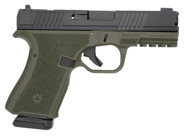 Black Rain Ordnance FL9MMODBLK   Compact Frame 9mm 15+1 4" Stainless Steel Slide
