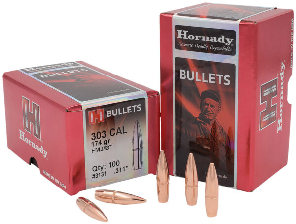 Hornady 3131   303Cal 174gr Full Metal Jacket 100 Per Box/15 Case