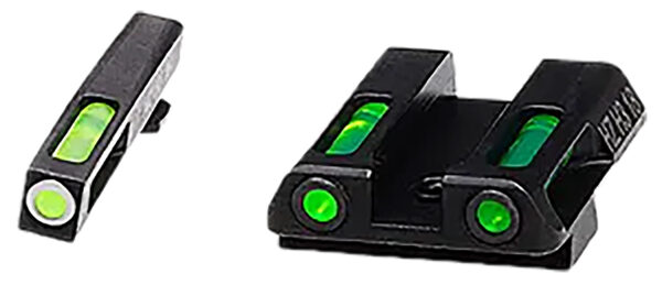 HiViz GLN421 LiteWave H3  Green Tritium/Fiber Optic Tritium Front Orange Fits Glock 42/43/43X/48