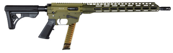 Freedom Ordance FX9R16-ODG FX9R  9mm Luger 33+1 16" Black Anodized Barrel, OD Green Anodized Receiver w/Picatinny Rail, M-LOK Handguard, Leapers Adjustable Black Polymer Stock, B5 P Type Grip