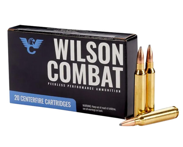 Wilson Combat A22365SBT   223Rem 65gr Sierra GameKing Spitzer Boat Tail 20 Per Box/10 Case