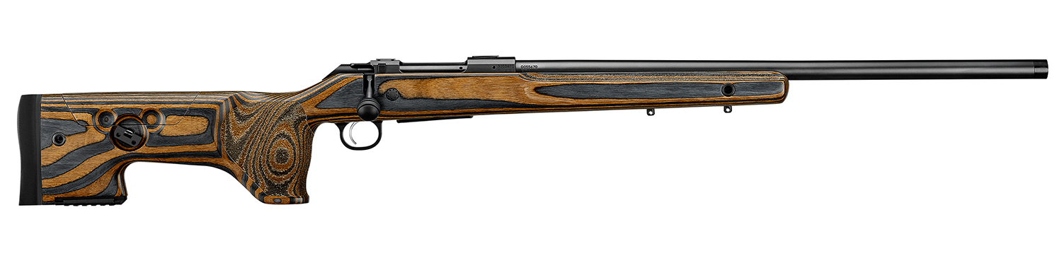 CZ-USA 07515 600+ Range 6.5 Creedmoor 5+1 24" Black Nitride Threaded Barrel, Black Nitride Steel Drilled & Tapped Receiver, Varnished Laminate Stock w/Adj Cheekrest