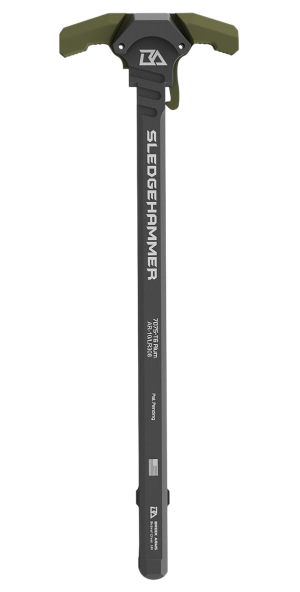 Breek Arms BRK6010RGREEN Sledgehammer Charging Handle AR-10/LR-308 OD Green Aluminum
